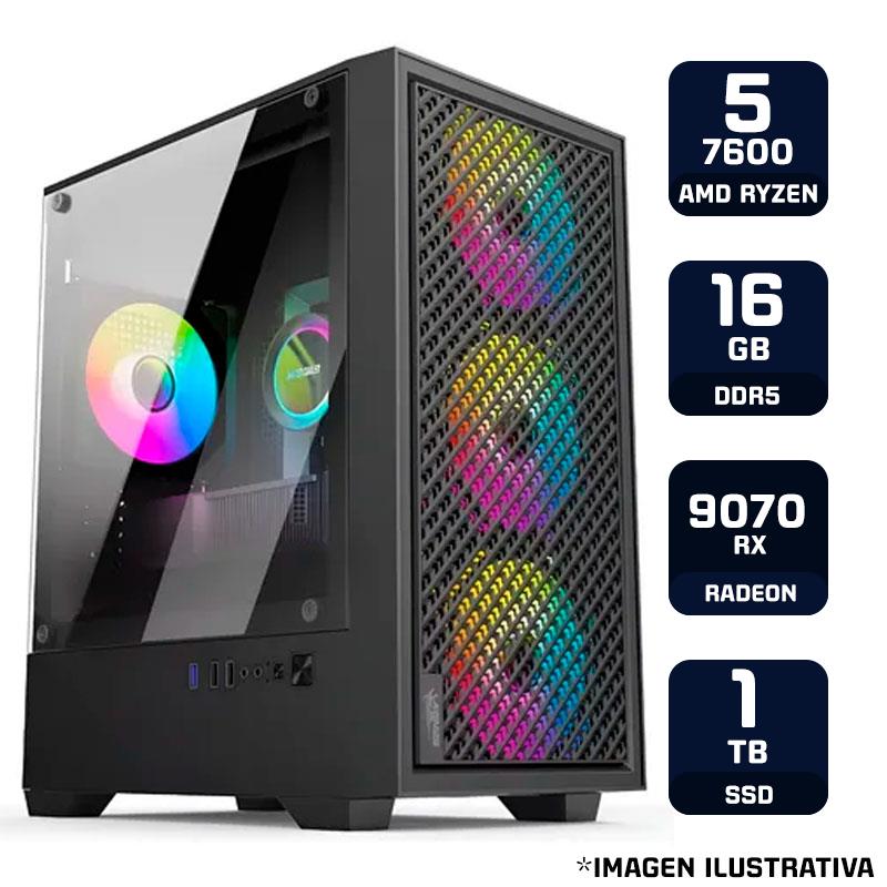 PC ARMADA GAMER AMD RYZEN 5 7600 16GB RAM 1TB SSD RX 9070 XT