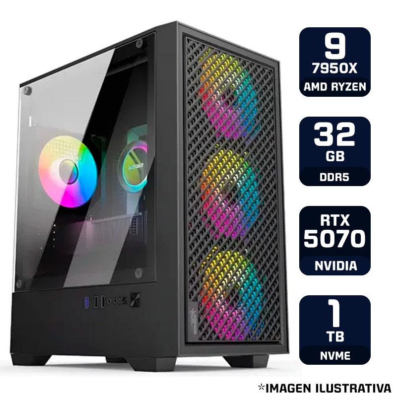 PC ARMADA GAMER AMD RYZEN 9 7950X 32GB RAM 1TB M2 RTX 5070
