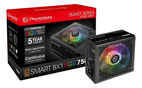 FUENTE 750W THERMALTAKE RGB SMART BX1 BRONZE 80+
